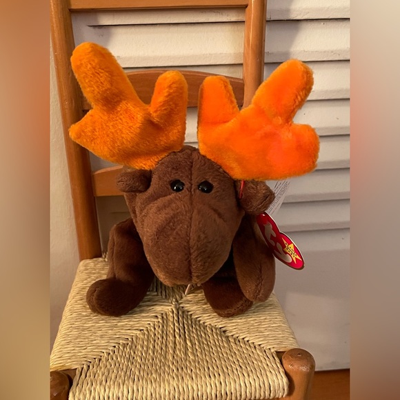 Ty Beanie Babies Chocolate The Moose 1993 Retired - Tag Errors - original 9 - Picture 3 of 9
